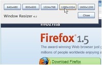 Firefox Add-on Window Resizer