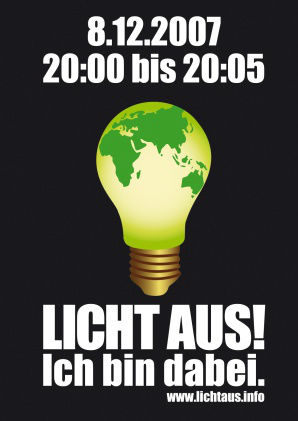 Licht aus! Für unser Klima. (Poster)