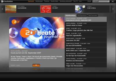 ZDF mediathek (Screenshot)
