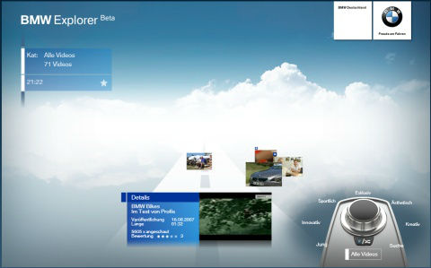 BMW Explorer Beta (mit Silverlight)