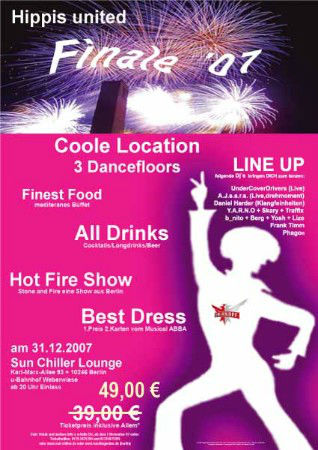 Silvester-Party im Sun-Chiller (Flyer)