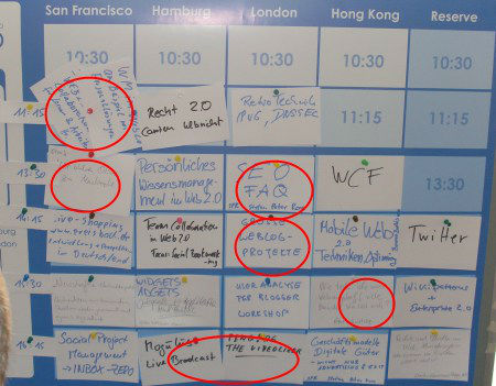 Sessionplan BarCamp Mitteldeutschland Jena (Samstag)