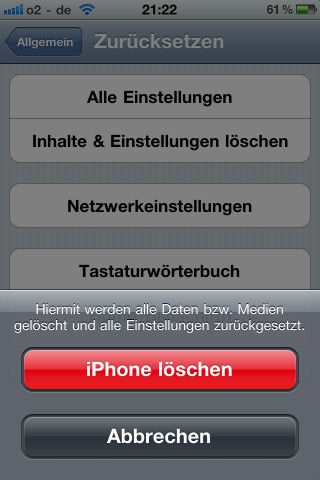 iPhone sicher löschen