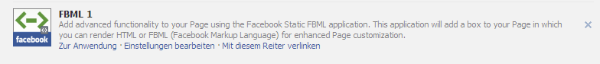 Static FBML anpassen
