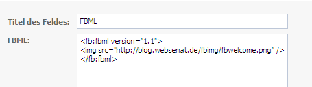 &ldquo;Willkommen&rdquo;-Reiter anpassen und FBML/HTML einfügen