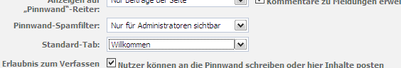 Standard-Tap einstellen