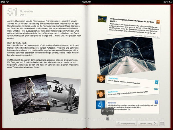 The Diary iPad App