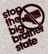 STOP THE BIG BROTHER STATE Logo