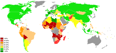 Poverty World Map (Quelle: Wikipedia)